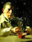 Anders Zorn sjalvportratt med faun och nymf France oil painting artist